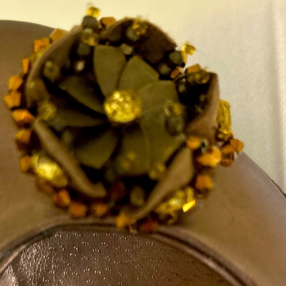 Copper and Leopard Print,Yellow Box, High Heels,Size 6.5 - Picture 5 of 8